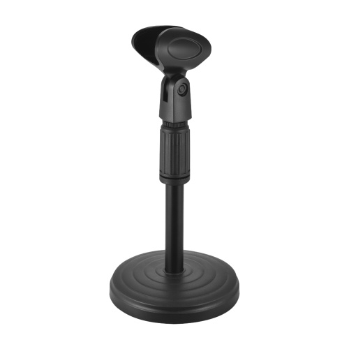 Suporte de Microfone de Mesa Ajustável Microfone com Clip Max. Altura 345mm para Reuniões Palestras Podcasts Preto