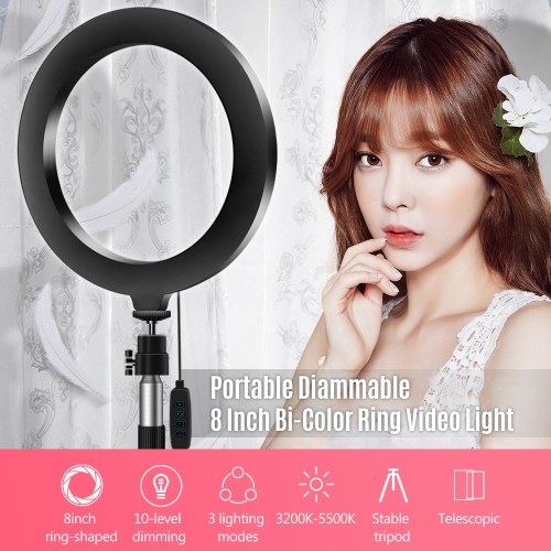 Led Ring Ubeesize Selfie Ring Light With Tripod Stand Phone Holder