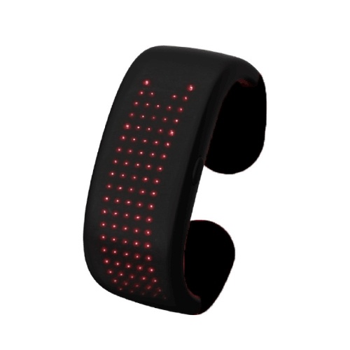 

LED Bluetooth APP Control Slap Bracelet LED Display Bracelet Suitable for Party Concert Camping Outdoor Sports