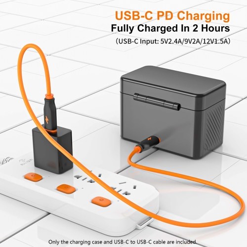 ZGCINE PS-BX1 Camera Battery Fast Charging Case 5200mAh Wireless Dual Battery Charger with Type-C Port Replacement for Sony NP-BX1 Battery 