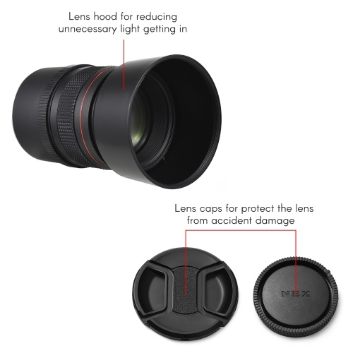 Andoer 85mm F1.8 Medium Telephoto Camera Lens Large Aperture Full Frame Portrait Lens 