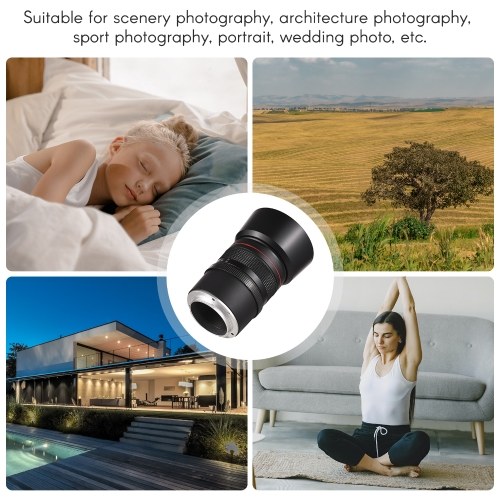 Andoer 85mm F1.8 Medium Telephoto Camera Lens Large Aperture Full Frame Portrait Lens 