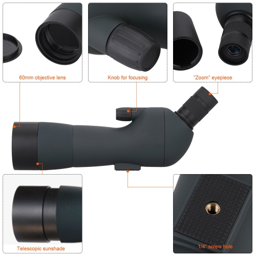 

Outdoor 20-60X Zoom Spotting Scope