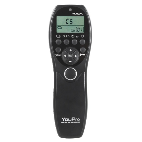 YouPro YP-870 S2 2.4G Wireless Remote Control LCD Timer Shutter Release Transmitter Receiver 32 Channels for Sony A58 A7R A7 A7II A7RII A7SII A7S A6000 A5000 A5100 A3000 RX110II  DSLR Camera