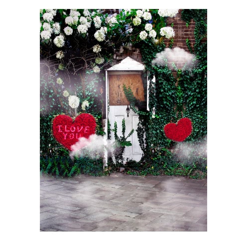 1,5 * 2m / 4.9 * 6.5ft backdrop Photographie Motif Ordinateur Imprimé Amour pour enfants Kid bébé nouveau-né Pet Photo Studio Portrait Prise de vue