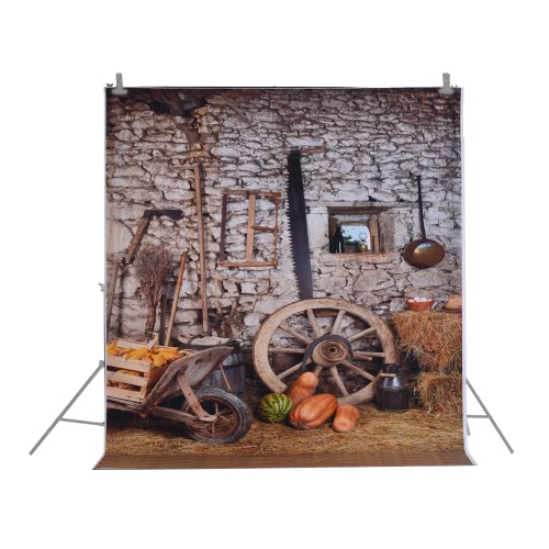 1.5 * 2m/4.9 * 6.5ft Photography Background Backdrop Computer Printed Farm Pattern for Children Kid Baby Newborn Pet Photo Studio   Portrait Shooting