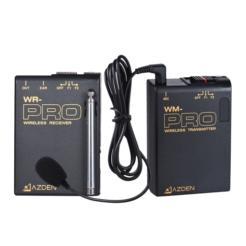 

AZDEN WLX-PRO VHF Беспроводной микрофон с микрофоном для лацканов