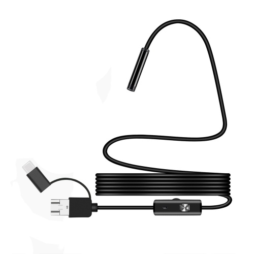 

3 in 1 Waterproof USB Port Ear and Nose Endoscope 7mm Visual Lens Mini Camera Earpick Otoscope Endoscope Borescope