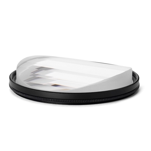 

72mm Inner Diameter Linear Glass Prism Camera Filter Foreground Blur Film and Television Props SLR Photography Accessories