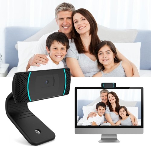 

USB Webcam 720P PC Camera Plug and Play with Bulit-in Microphone