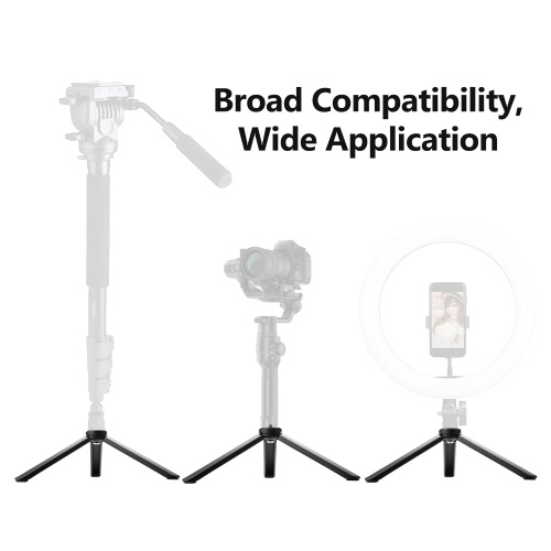 Lightweight Mini Desktop Tripod Aluminum Alloy Tripod Stand with 1/4 Inch Screw Wrench for DSLR ILDC Camera Camcorder Projector 