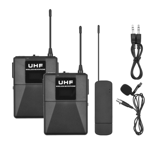 Andoer UHF Wireless Lavalier Lapel Microphone System