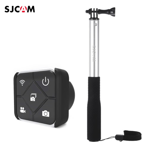 SJCAM M20 Remote Control Controller with SJCAM Aluminum Alloy Selfie Stick Monopod for SJCAM M20 Sports Action Camera