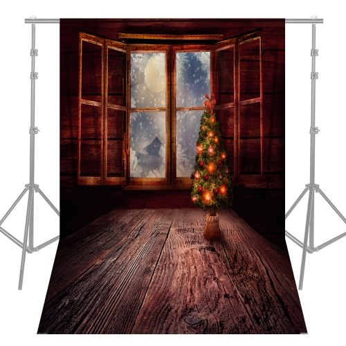 Andoer 1.5 * 2.1m/5 * 7ft High Quality Christmas Style Photography Background
