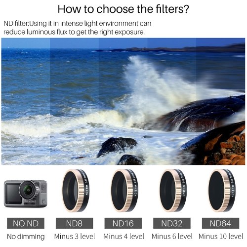 Lenti a lente neutra per obiettivo telecamera ND64 Ulanzi per DJI OSMO Cinematografo fotografia accessori
