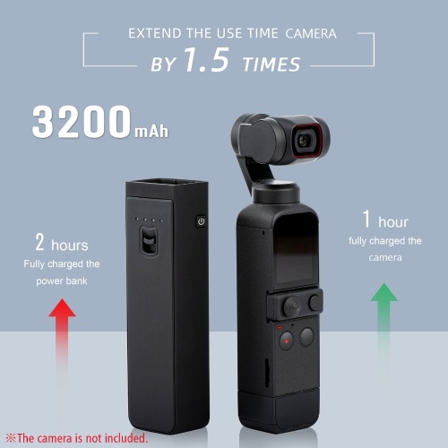 STARTRC Upgraded Portable Fast-Charging Power Bank Handheld Camera Extension Rod Charging Case Plug and Play with 1/4 Inch Screw Hole Replacement for DJI Pocket 2 