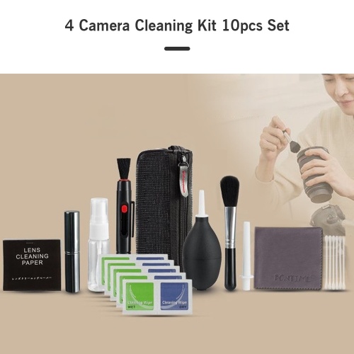 

Professional Camera Cleaning Kit Lens Cleaning Kit with Air Blower Cleaning Pen Cleaning Cloth for Most Camera Mobile Phone Laptop