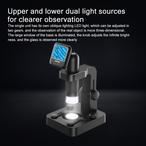 APEXEL MS003 USB Digital Microscope with 2.0 Inch LCD Screen 
