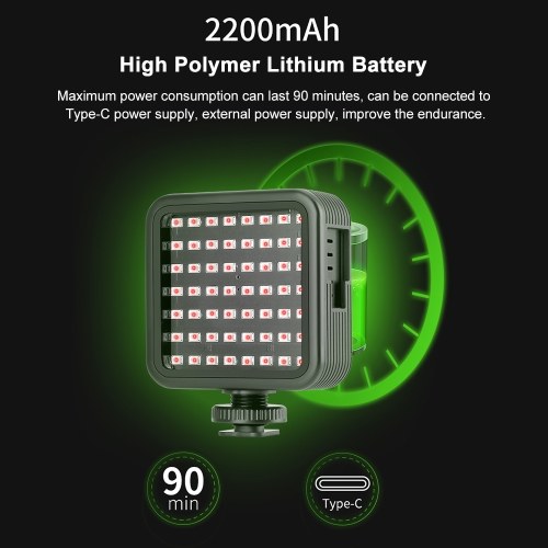 ORDRO  LN-5 Mini IR Night Vision Light Infrared Photography Light for Video Camera Camcorder 