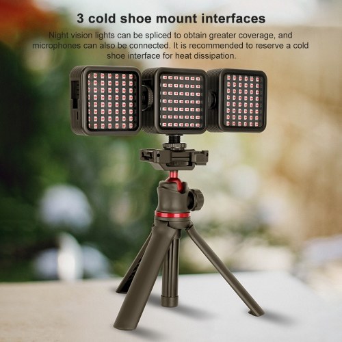 ORDRO  LN-5 Mini IR Night Vision Light Infrared Photography Light for Video Camera Camcorder 