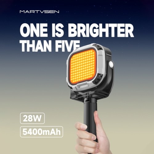 MARTVSEN R7 PRO 28W Magnetic LED Video Light Portable Fill Light Multifunctional Camera Light