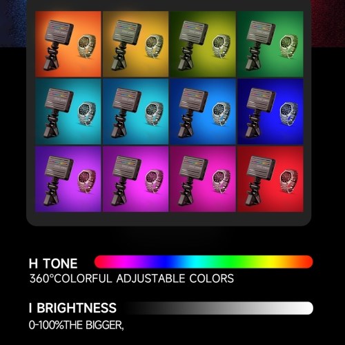 D10S Pocket RGB Fill Light LED Video Light 
