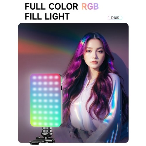 D10S Pocket RGB Fill Light LED Video Light 