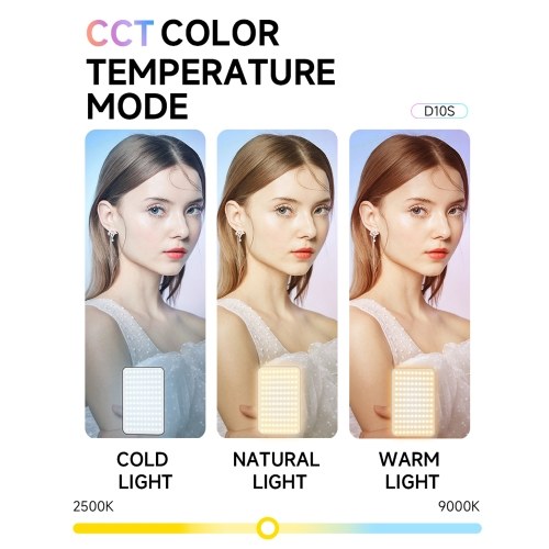 D10S Pocket RGB Fill Light LED Video Light 