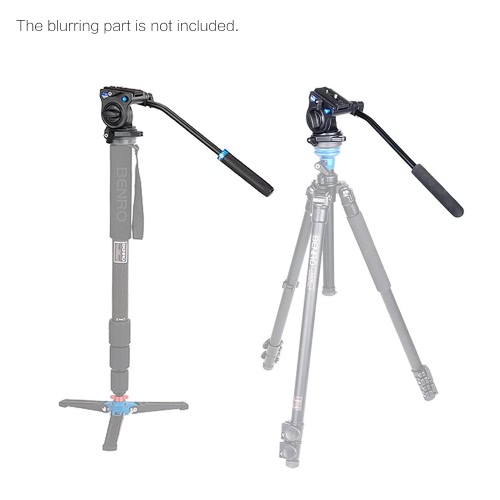 

Benro S2 Professional Video Head Fluid Head Hydraulic Damping 3D Tripod Head Video Camera Monopod Head Max Load 2.5Kg