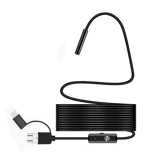 

3 в 1 водонепроницаемый порт USB Ухо и эндоскоп носа 5.5 мм Визуальная линза Мини-камера