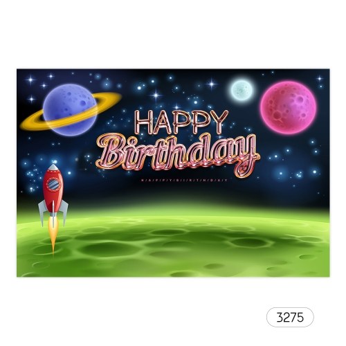 

7*5ft Happy Birthday Cartoon Backdrop Baby Shower Kid Birthday Photography Background