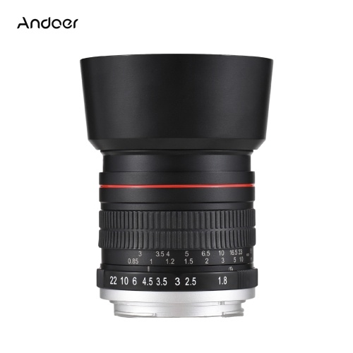 85mm Fixed Focus Camera Lens F1.8 Large Aperture Manual Focus with EF Mount 7 Groups 10 Elements 