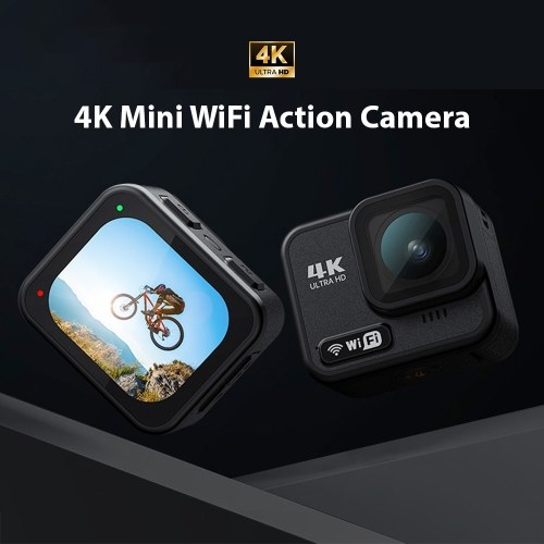 B08S 4K Mini Sports Camera WiFi Action Camera with 2.1 Inch Touch Control Screen 