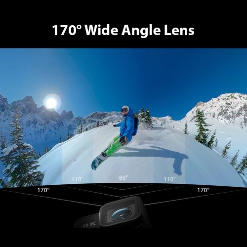 B08S 4K Mini Sports Camera WiFi Action Camera with 2.1 Inch Touch Control Screen 