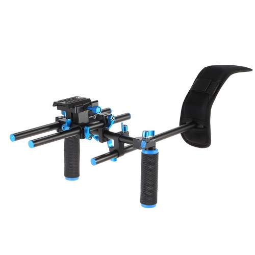 Aluminum Alloy Video Shoulder Mount Support Rig Stabilizer with 1/4