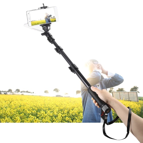 YUNTENG YT-1188 Wired Cable Extendable Selfie Stick Pole Monopod Self-Timer with Phone Clip 1/4