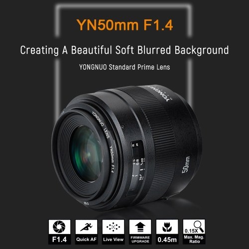 

YONGNUO YN50mm F1.4 Standard Prime Lens