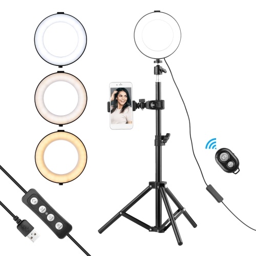 6 Inch Ring Light Selfie Beauty LED Light USB Photography Light