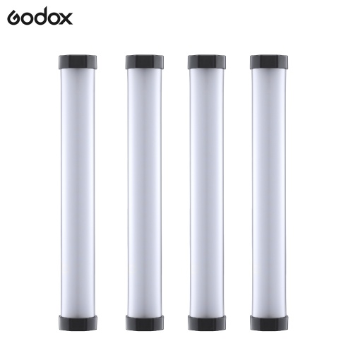 

Godox TL30 Full Color RGB Tube Light Professional LED Photography Light Wand Bi-Color Temperature 2700K-6500K CRI97 TLCL99 APP/On-Board Control with Storage Bag for Professional Studio Photography Video Recording Portrait Live Stream 4PCS