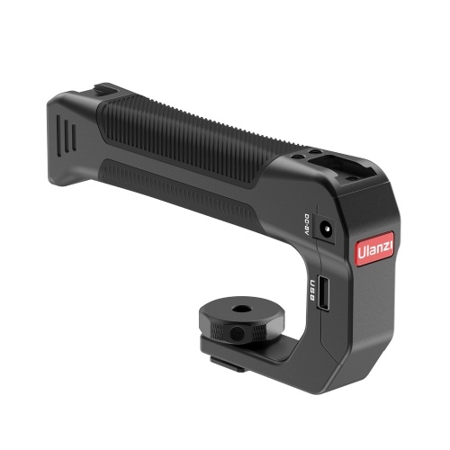 

Ulanzi Metal Charging Handle Camera Top Handle Grip with Cold Shoe 1/4 Inch Screw Hole for DSLR Camera Action Camera Phone Holder Video Light Microphone Outdoor Long-Time Handheld Video Shooting