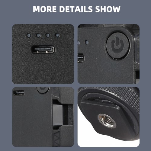 

SOONPHO LED Video Light Video Conference 5600K Lighting Cube for Laptop Computer Webcam Light with Clip 1/4 Thread Port Cold Shoe for Live Studio Photographer Makeup Vloger Zoom Call