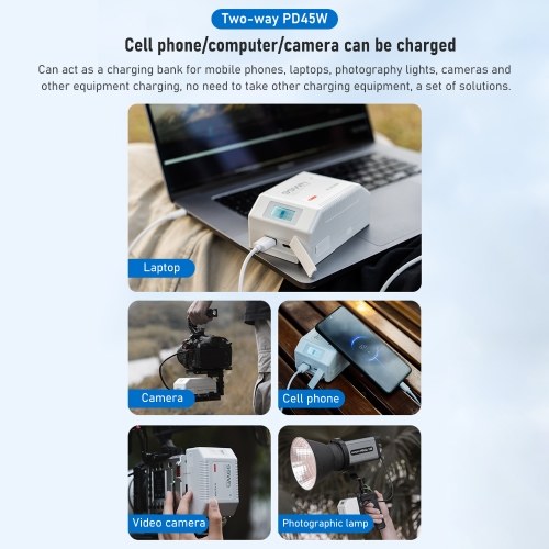 VILTROX BP-V99 6700mAh Lithium Battery with LCD Screen 