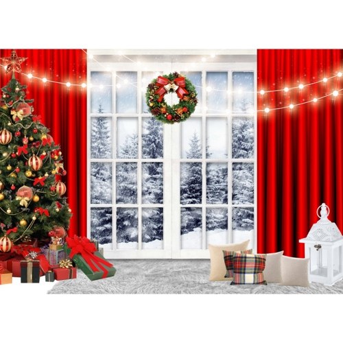 

2.1 * 1.5m/ 7 * 5ft Christmas Backdrop Photography Background Portrait Photography Backdrops