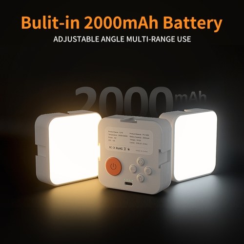 XJ75 Dual Color Temperature Pocket Photography Light Video Conference LED Fill Light