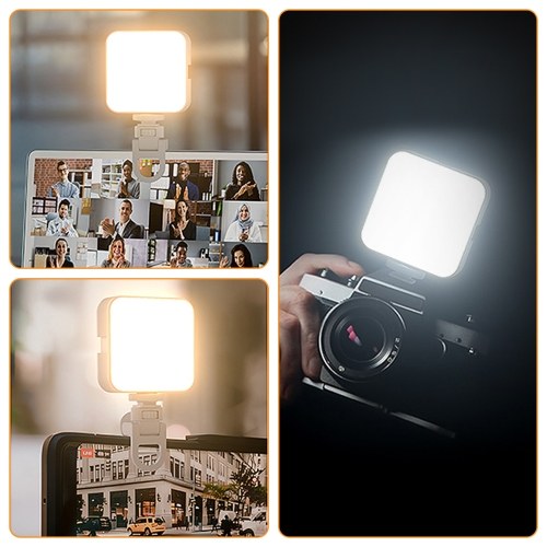 XJ75 Dual Color Temperature Pocket Photography Light Video Conference LED Fill Light
