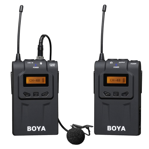 BOYA por WM6 sistema de micrófono inalámbrico UHF para ENG EFP DSLR cámaras y videocámaras