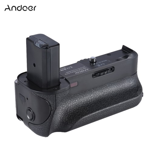 Andoer BG-3FIR Vertical Battery Grip IR Infrared Remote Control with Micro USB Charging Port Compatible with 2 * NP-FW50 Battery for Sony A6300 ILDC Mirroless Camera