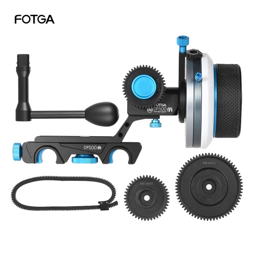 

FOTGA DP500III Follow Focus FF A/B Hard Stop w/ Speed Crank Handle 0.8m Gear Set for 15mm Rod Rig Video Film Making System