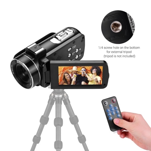 Andoer 4K Ultra HD Handheld DV Professional Digital Video Camera CMOS Sensor Camcorder 
