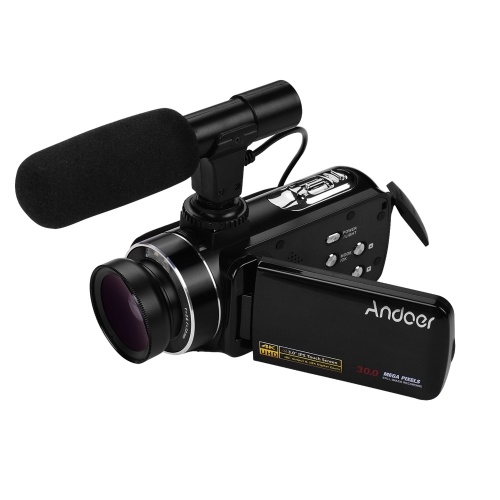 Andoer 4K Ultra HD Handheld DV Professional Digital Video Camera CMOS Sensor Camcorder 